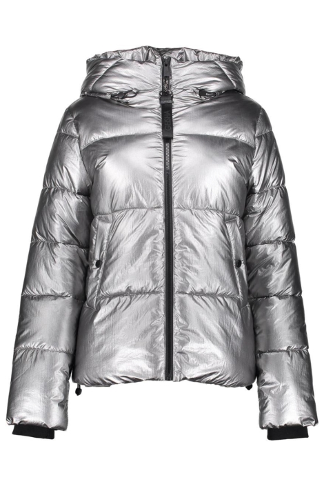 Geisha zilveren dames jas | Vooraanzicht