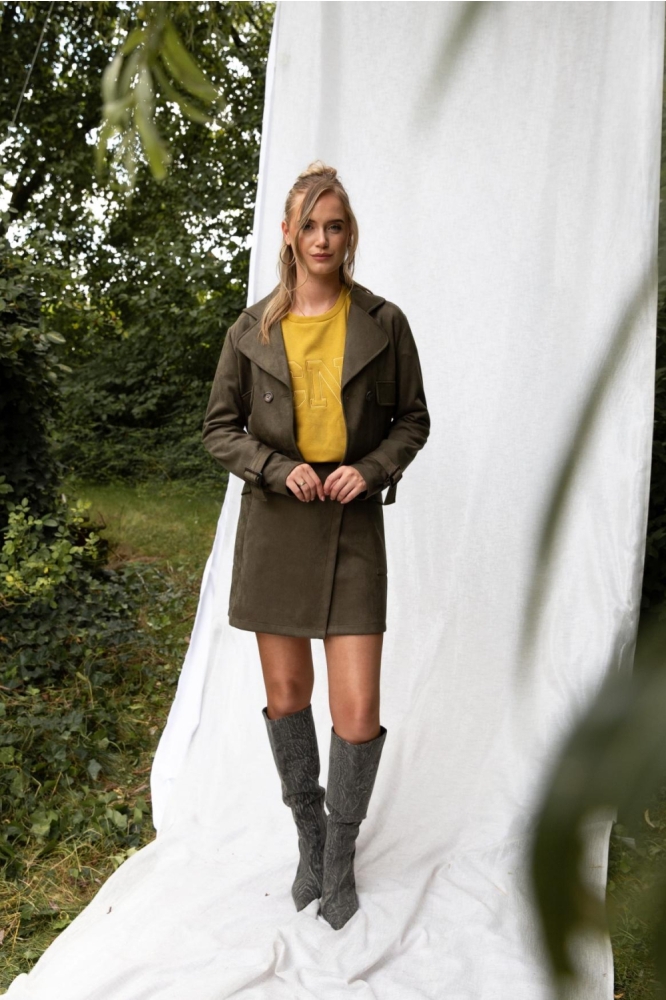 I-coni-K groene dames jas | Model