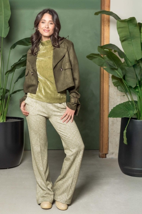 I-coni-K groene dames jas | Model