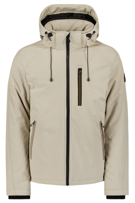 NO-EXCESS beige heren jas | Vooraanzicht