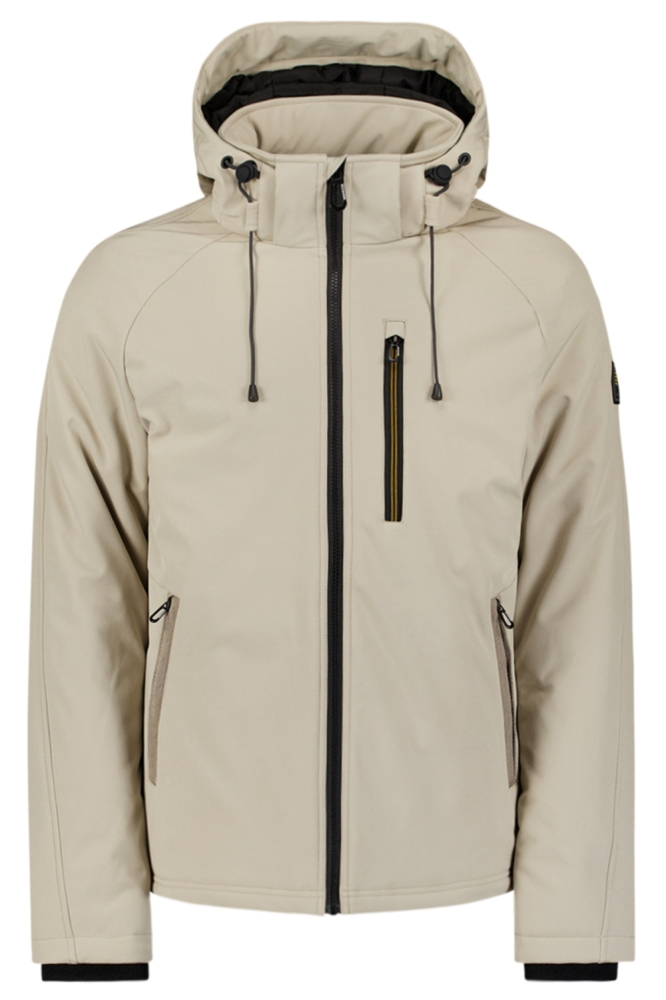 NO-EXCESS beige heren jas | Vooraanzicht