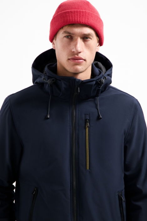 NO-EXCESS blauwe heren jas | Close up