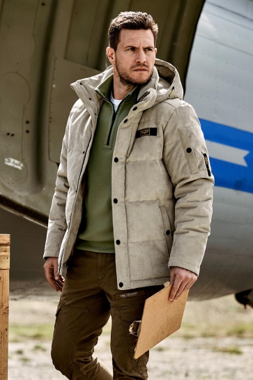 PME legend semi long jacket gobbler clear for Beige