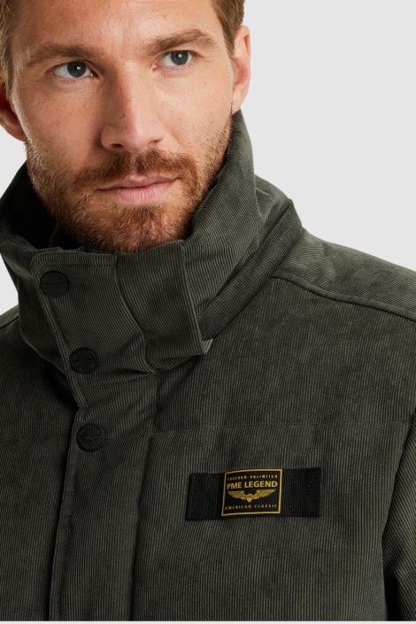 PME legend groene heren jas | Close up