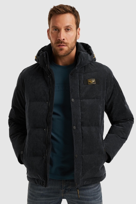 PME legend blauwe heren jas | Model vooraanzicht