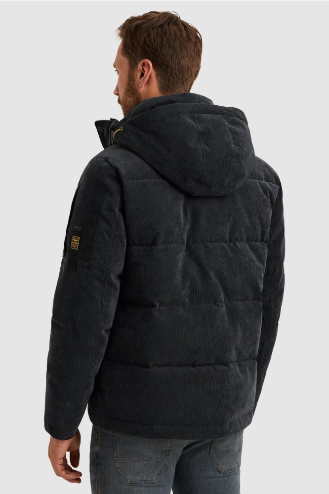 PME legend blauwe heren jas | Model achteraanzicht