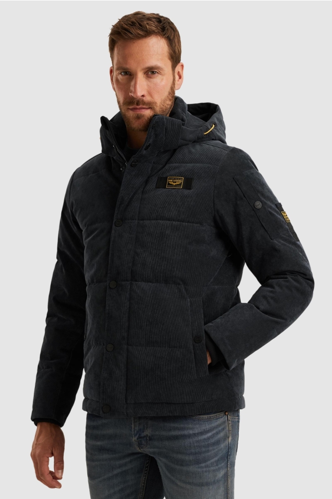 PME legend blauwe heren jas | Model zijaanzicht