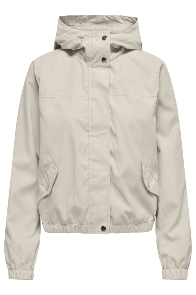 Jacqueline de Yong beige dames jas | Vooraanzicht