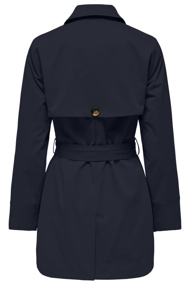 Jacqueline de Yong blauwe dames jas | Achteraanzicht