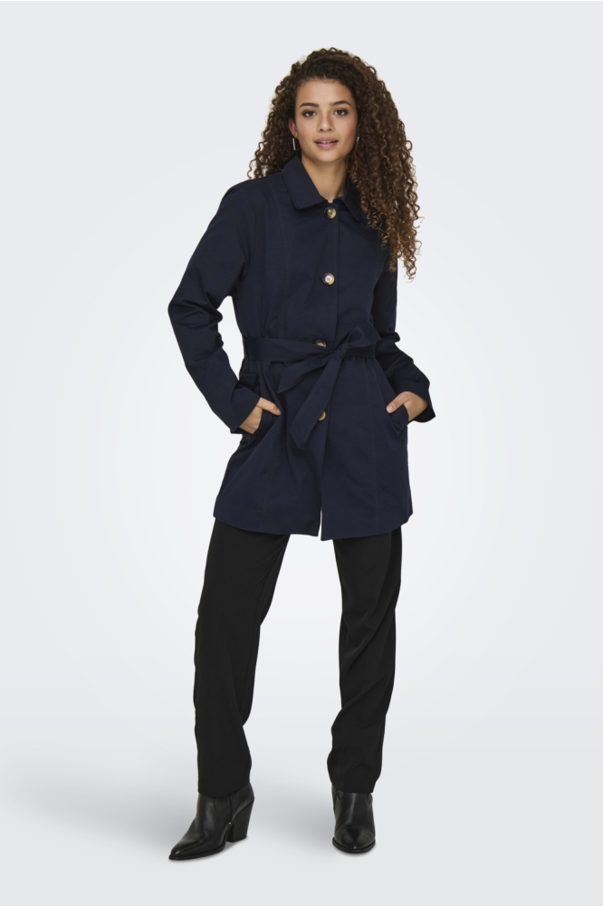 Jacqueline de Yong blauwe dames jas | Model