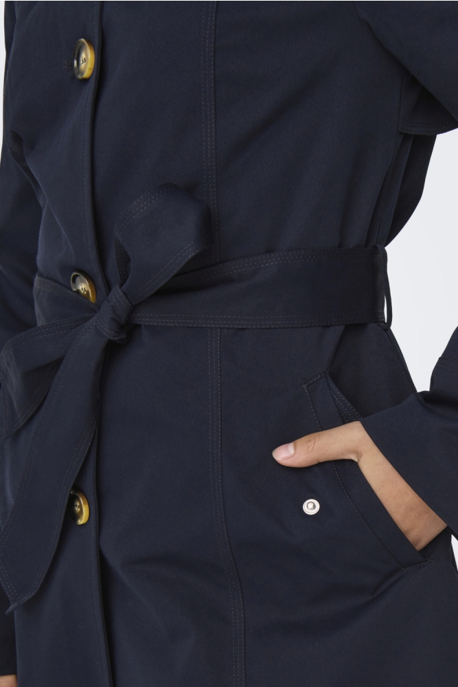 Jacqueline de Yong blauwe dames jas | Kleurstaal