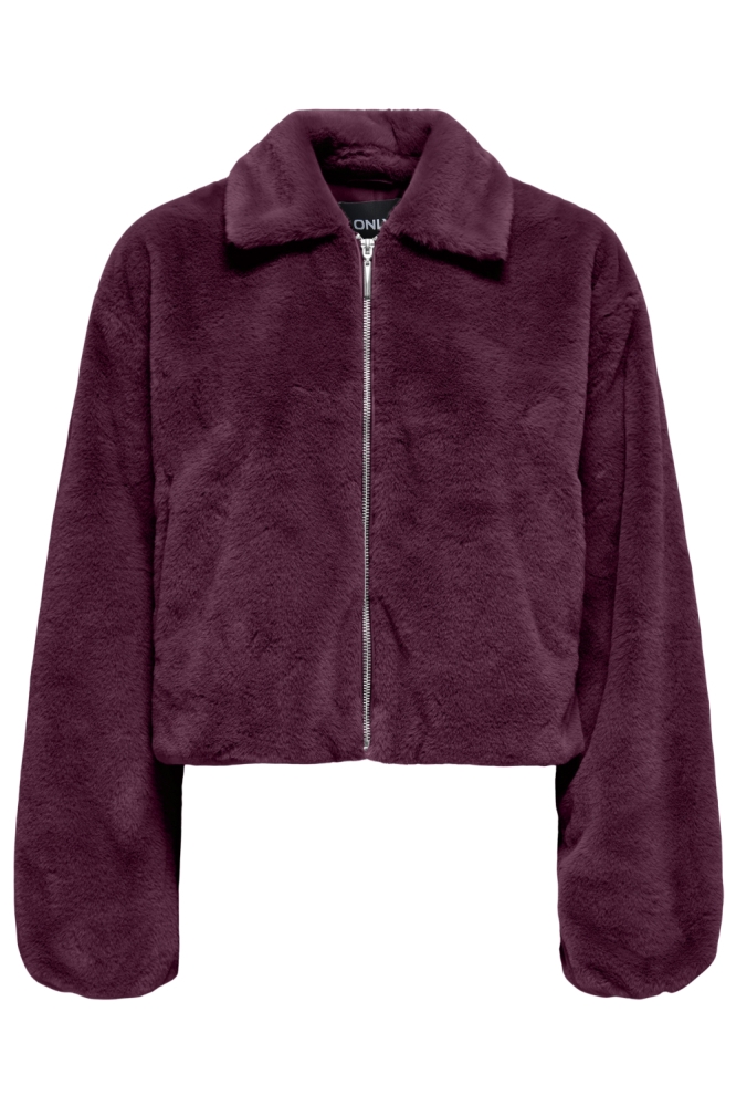 Only bordeaux dames jas | Vooraanzicht