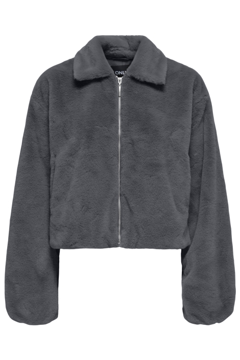 Only grijze dames jas | Vooraanzicht