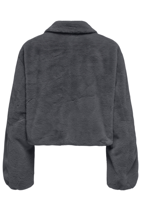 Only grijze dames jas | Achteraanzicht