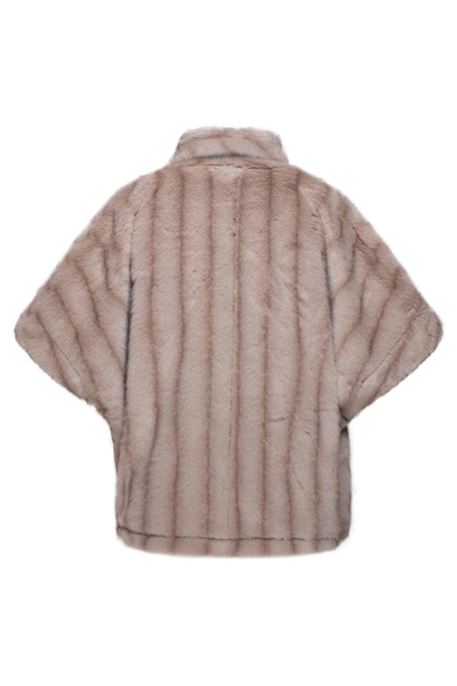 Kimara beige dames jas | Achteraanzicht