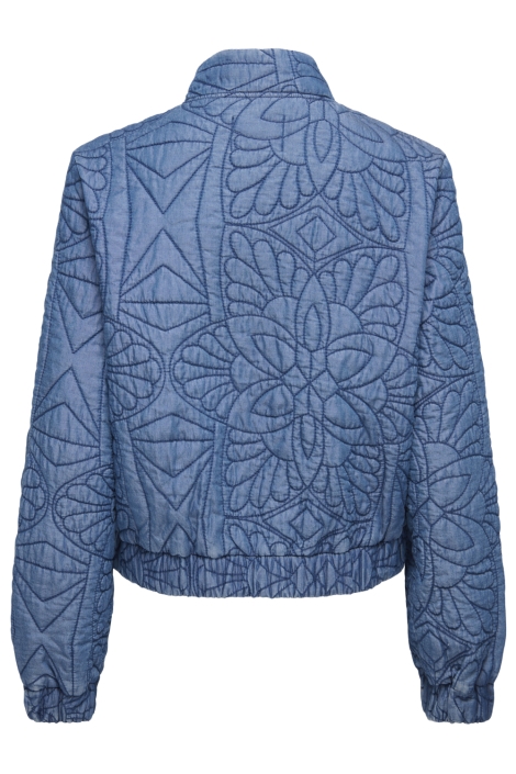 Only blauwe dames vest | Achteraanzicht