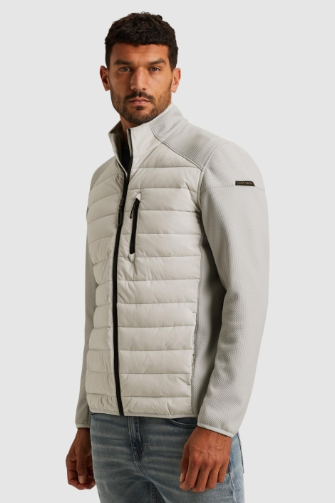 Cast Iron grijze heren jas | Model zijaanzicht