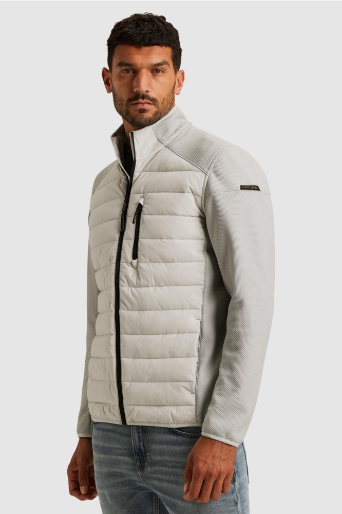 Cast Iron grijze heren jas | Model zijaanzicht