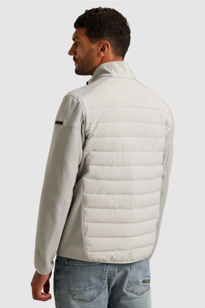 Cast Iron grijze heren jas | Model achteraanzicht