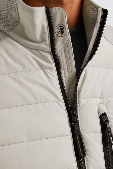 Cast Iron grijze heren jas | Close up