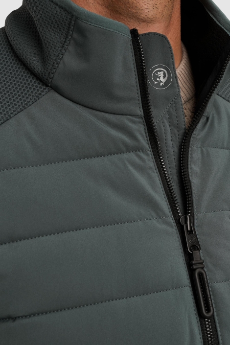 Cast Iron grijze heren jas | Close up