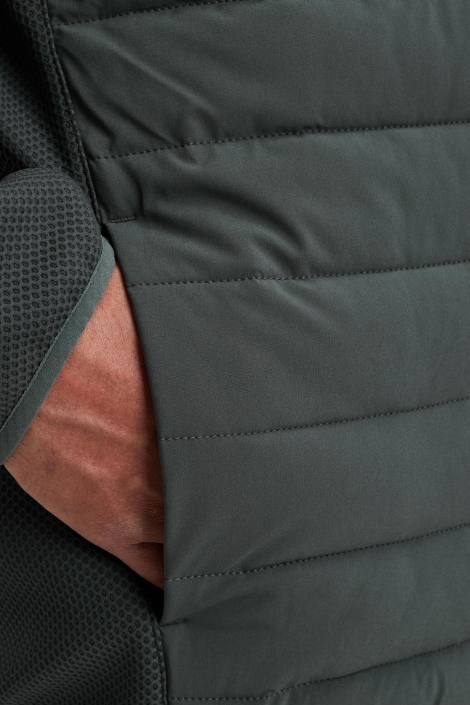 Cast Iron grijze heren jas | Close up