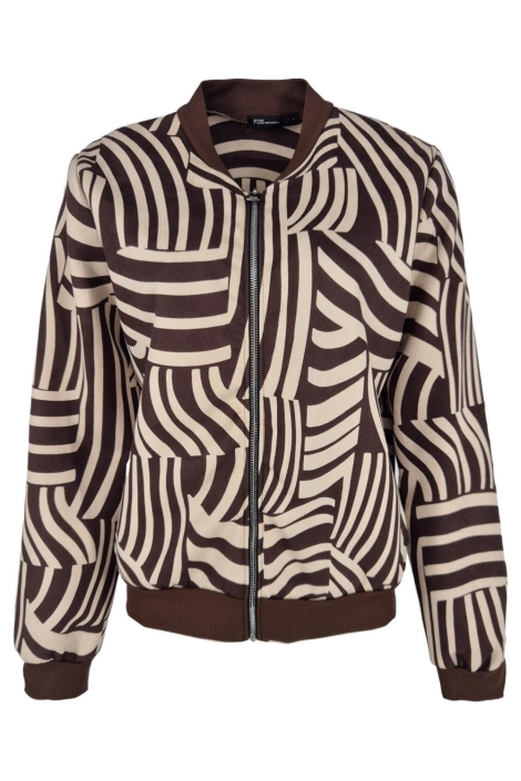 FOS Amsterdam bruine dames blazer | Vooraanzicht