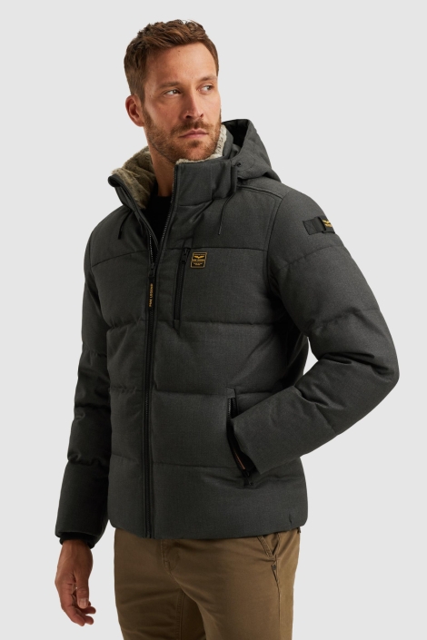 PME legend grijze heren jas | Model zijaanzicht