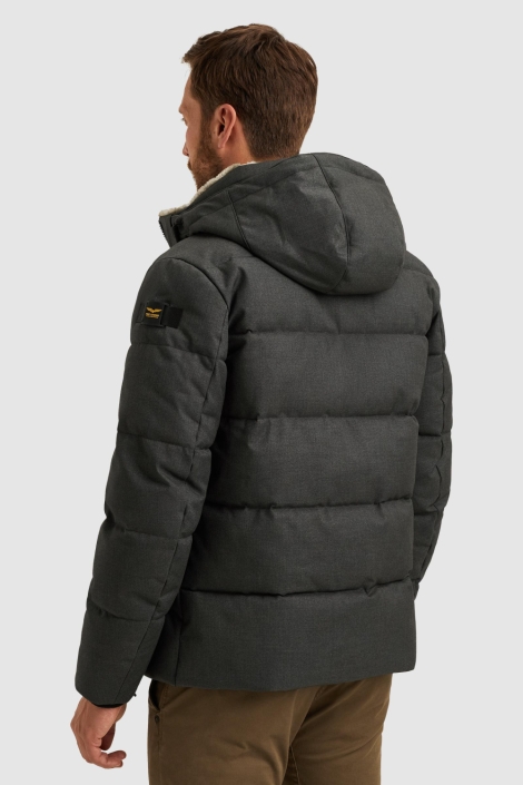 PME legend grijze heren jas | Model achteraanzicht