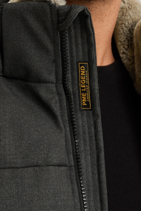 PME legend grijze heren jas | Close up