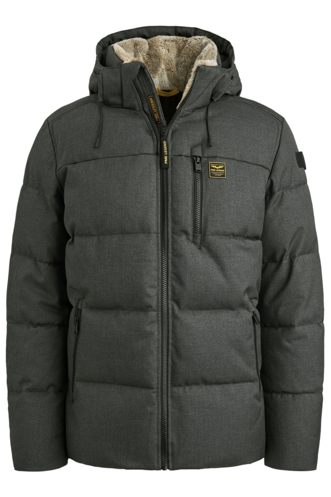 PME legend grijze heren jas | Vooraanzicht