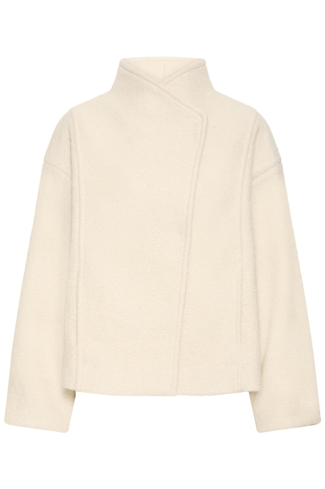 Ichi ecru dames jas | Vooraanzicht