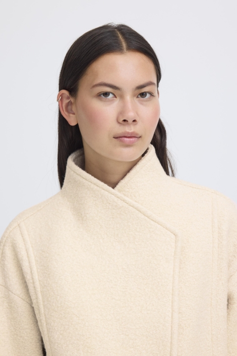 Ichi ecru dames jas | Close up