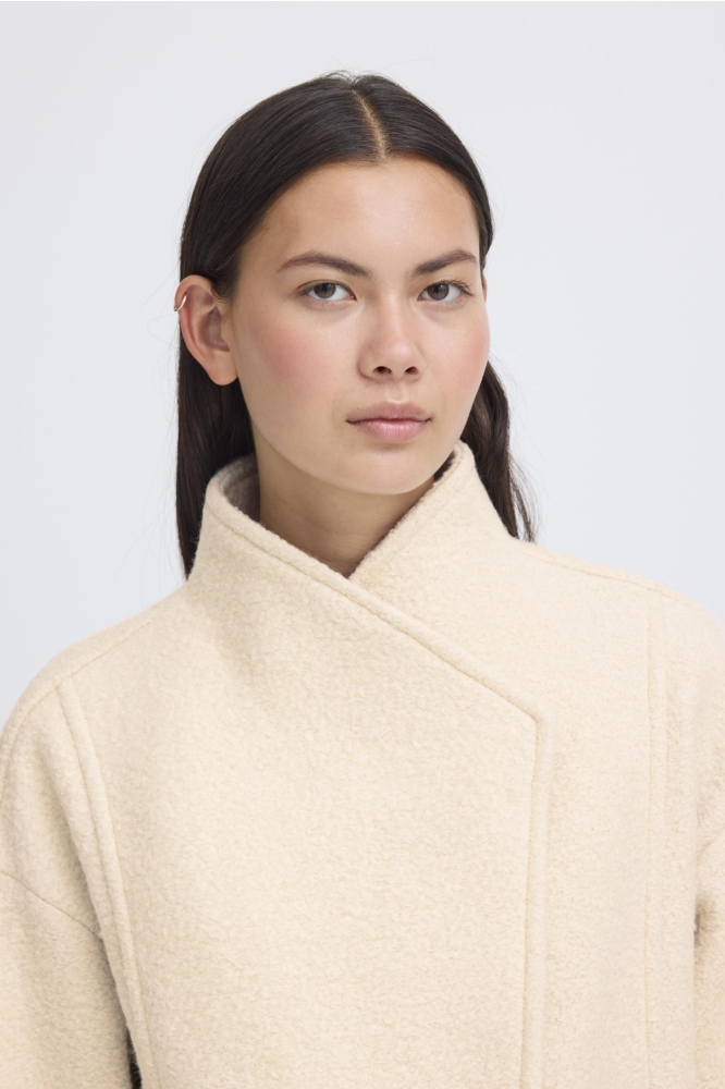 Ichi ecru dames jas | Close up