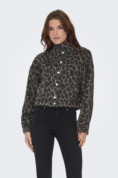 Only bruine dames blazer | Model vooraanzicht