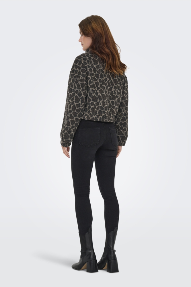 Only bruine dames blazer | Model achteraanzicht