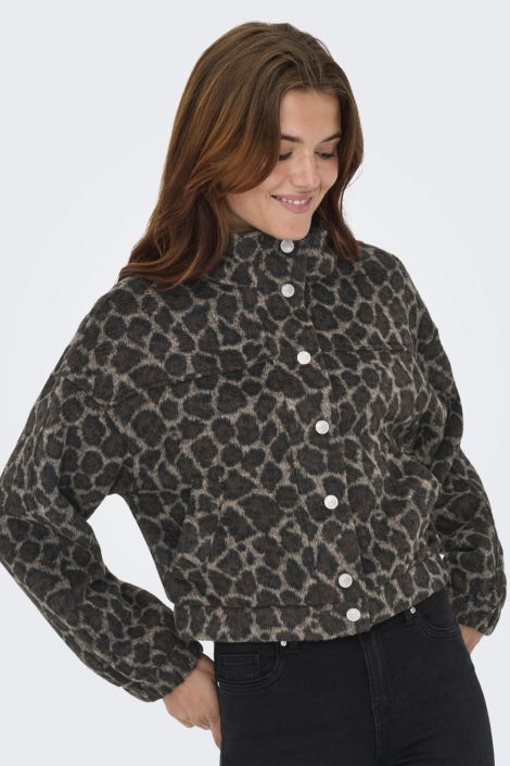 Only bruine dames blazer | Model vooraanzicht