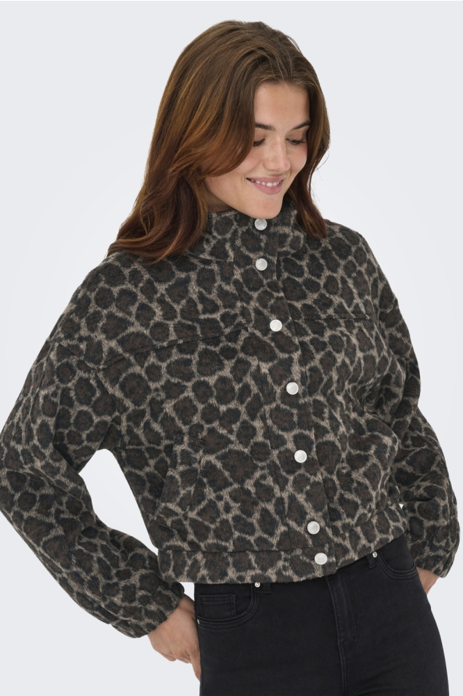 Only bruine dames blazer | Model vooraanzicht