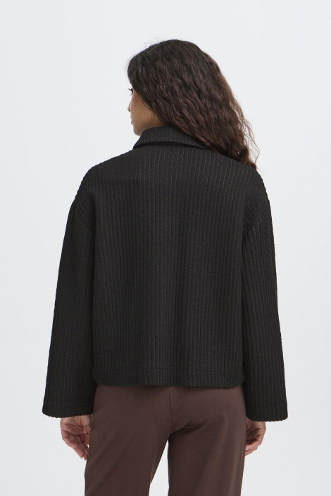 Ichi zwarte dames jas | Model achteraanzicht