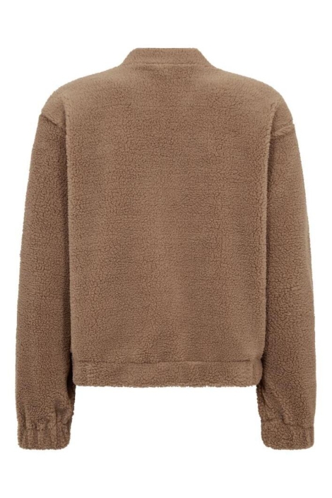 Freequent taupe dames jas | Achteraanzicht