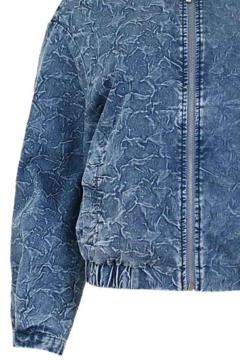 Zizo blauwe dames jas | Close up