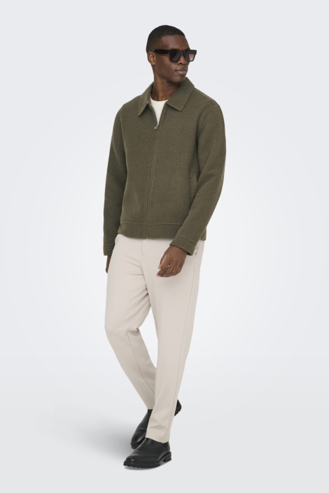 Only & Sons bruine heren jas | Model