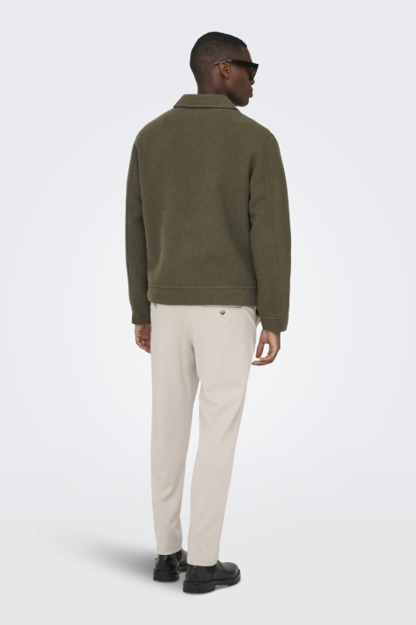 Only & Sons bruine heren jas | Model