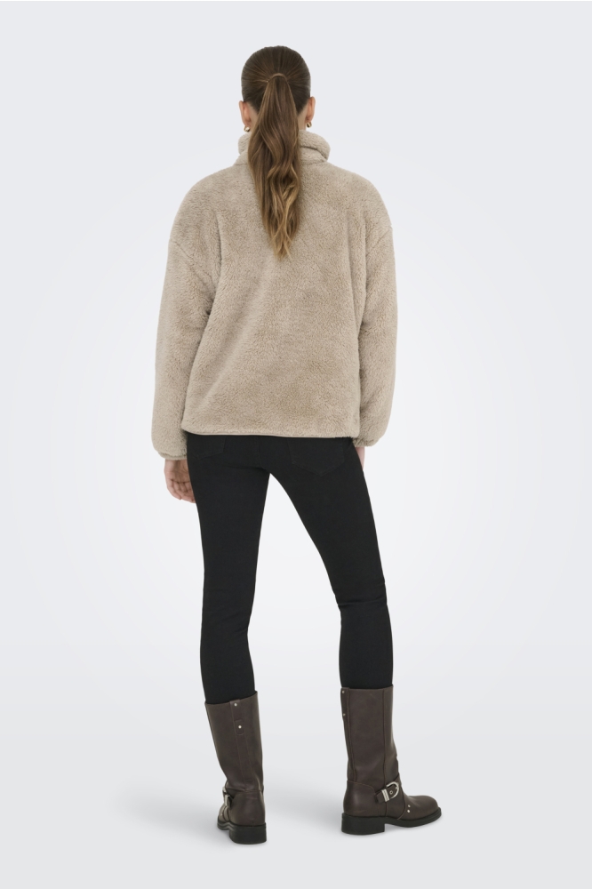 Only beige dames jas | Model achteraanzicht