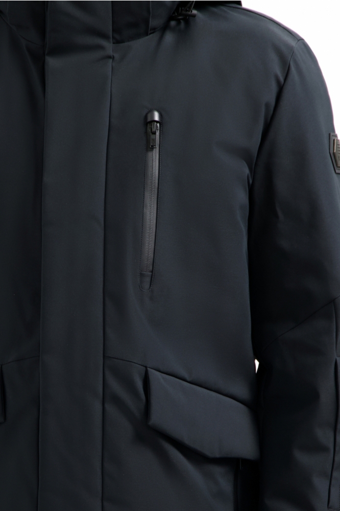 NO-EXCESS zwarte heren jas | Kleurstaal