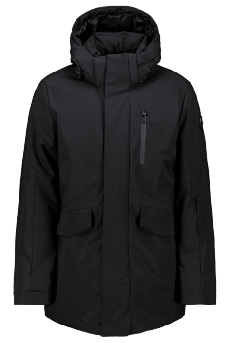 NO-EXCESS zwarte heren jas | Vooraanzicht