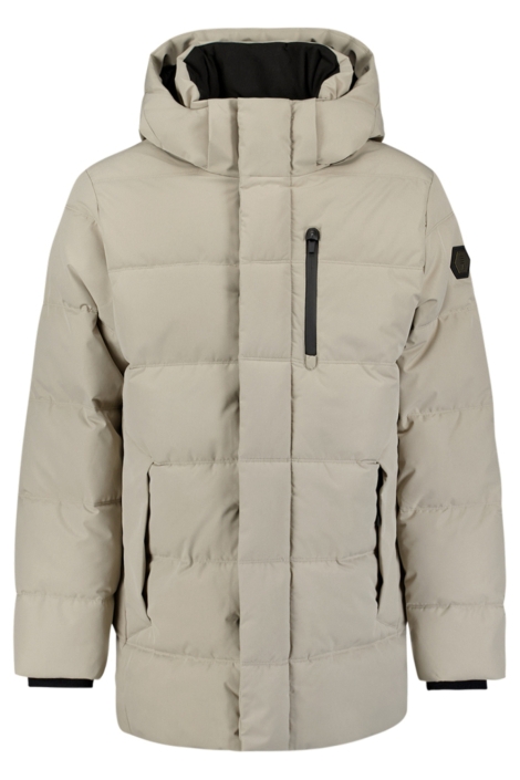 NO-EXCESS beige heren jas | Vooraanzicht