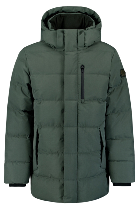 NO-EXCESS groene heren jas | Vooraanzicht