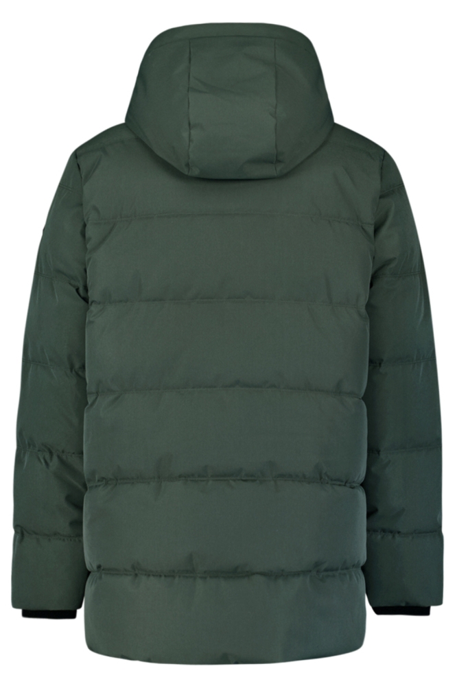 NO-EXCESS groene heren jas | Achteraanzicht