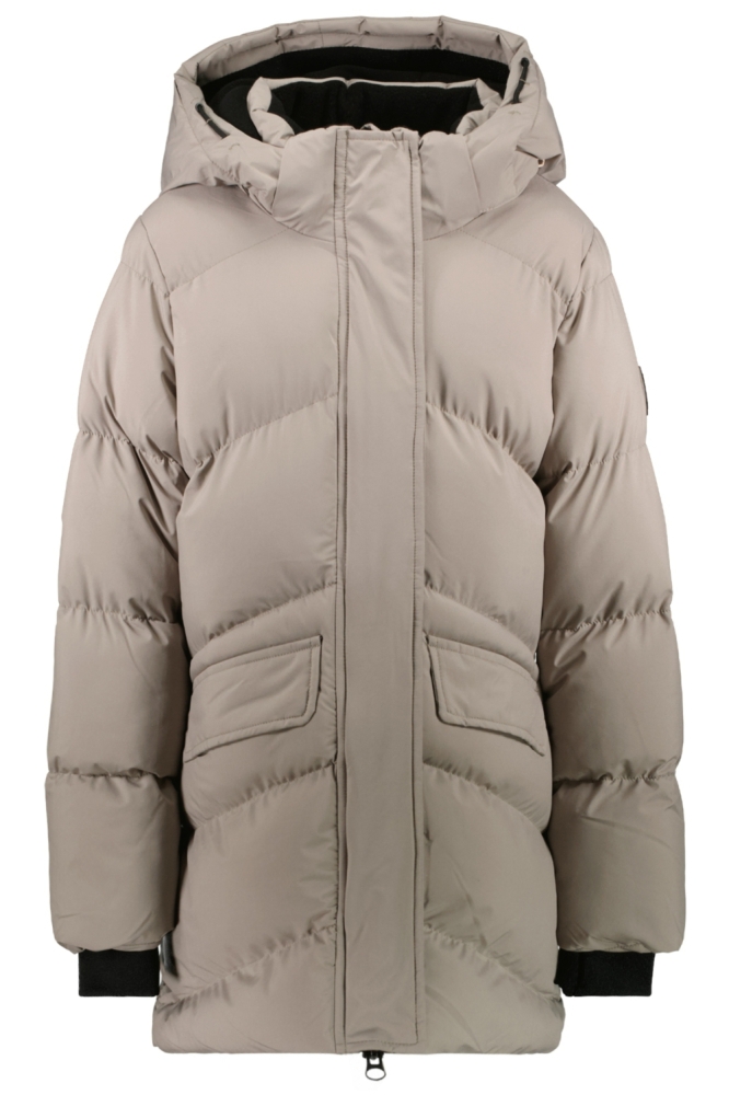 Cars taupe dames jas | Vooraanzicht